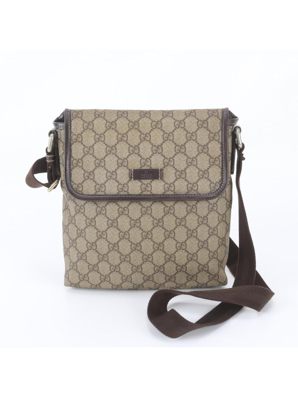 Gucci Flap Messenger Gg Coated Canvas #375300G57B